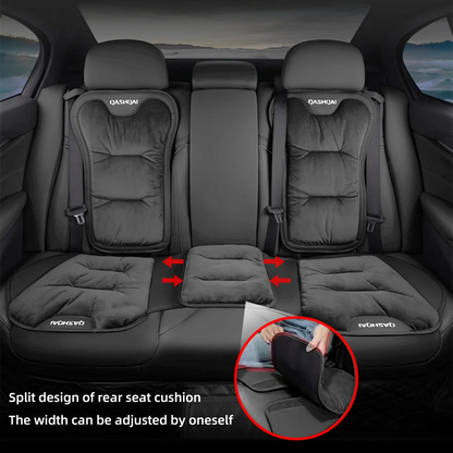 Housse de siège de voiture en flanelle, pour Nissan Qashqai J10 J11 J12, coussin de siège avant/arrière de voiture en peluche chaud d'hiver, accessoires d'intérieur automobile