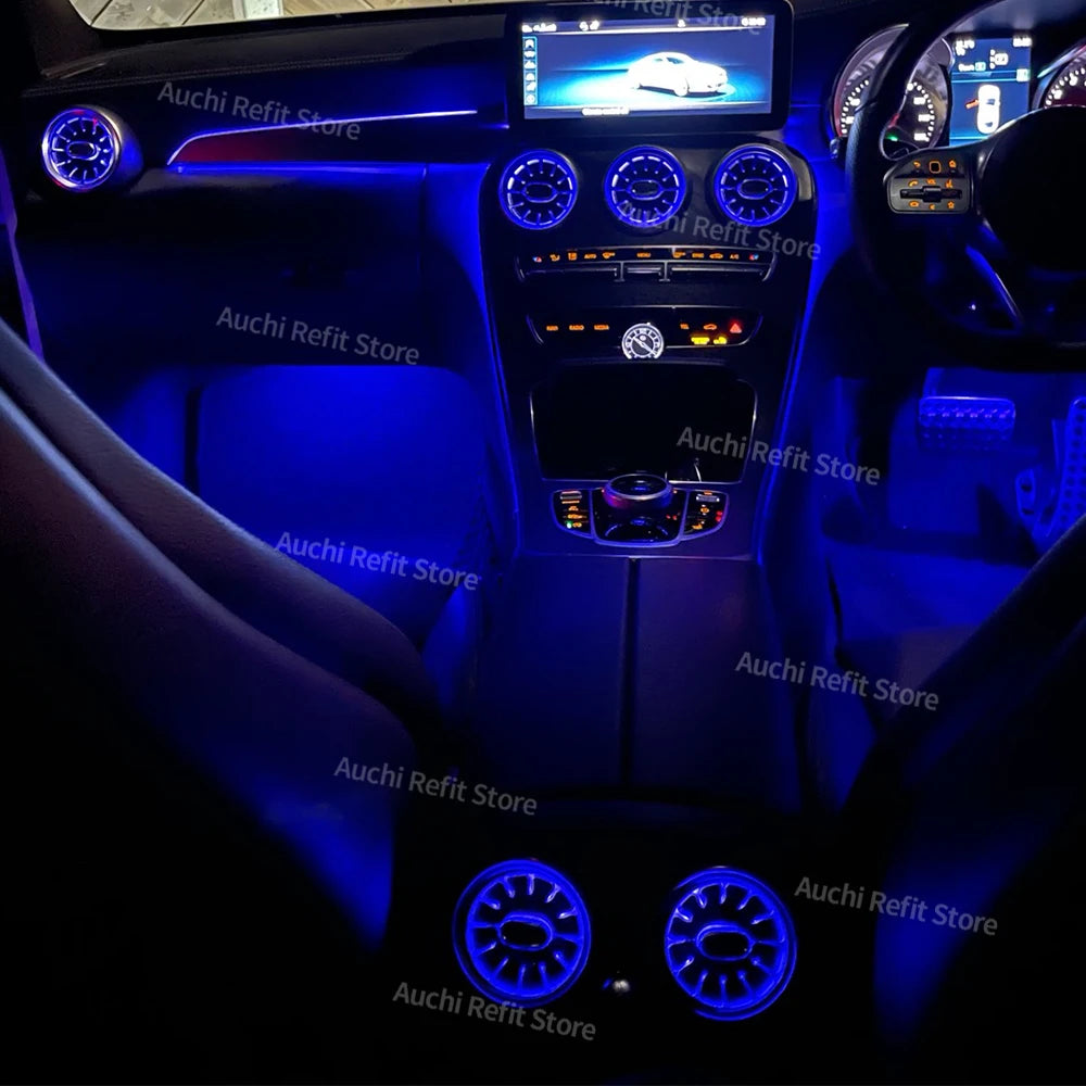 Lumières d'ambiance LED 3/64 couleurs, pour Mercedes Benz W205 X253 classe C GLC coupé C43 C63s, Instrument intérieur, lampe décorative, rénovation