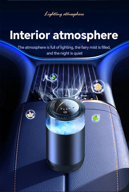 Désodorisant intelligent pour voiture, nouvelle mode, intensité réglable, diffuseur d'arôme, brume de nuage, veilleuse pour intérieur d'automobile, 2025