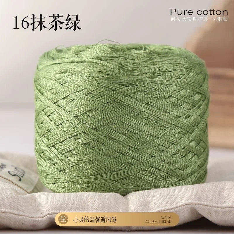Fil de coton de bambou 100g pour tricoter le fil de coton, ligne Croche, tissu en soie de styliste, frais en été, fil pour bébé tricoté