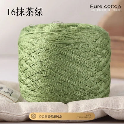 Fil de coton de bambou 100g pour tricoter le fil de coton, ligne Croche, tissu en soie de styliste, frais en été, fil pour bébé tricoté