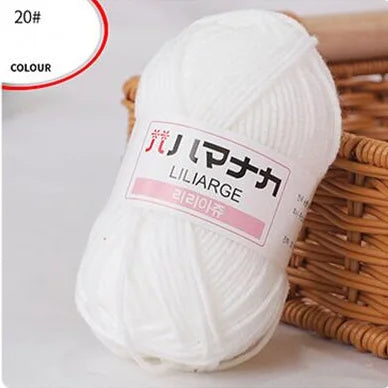 Fil de laine à tricoter en coton doux et doux pour bébé, fil de velours en fibres épaisses, fil de laine à tricoter à la main pour pull de bricolage