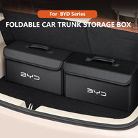 Boîte de rangement de coffre de voiture adaptée pour BYD DOLPHIN ATTO2 ATTO3 SEAL U 6 SEALION 7 2025, sac de rangement en cuir, boîte à outils de coffre de voiture, accessoires