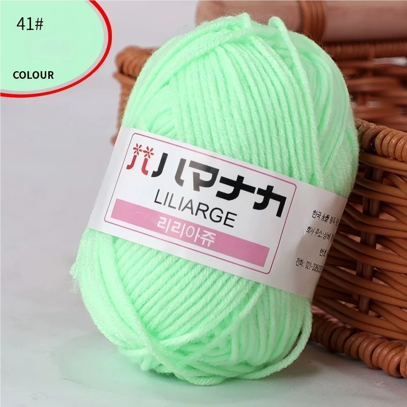 Fil à tricoter en coton doux et épais pour bébé, fil de velours en fibres épaisses pour tricot à la main, fil à crocheter pour pull DIY