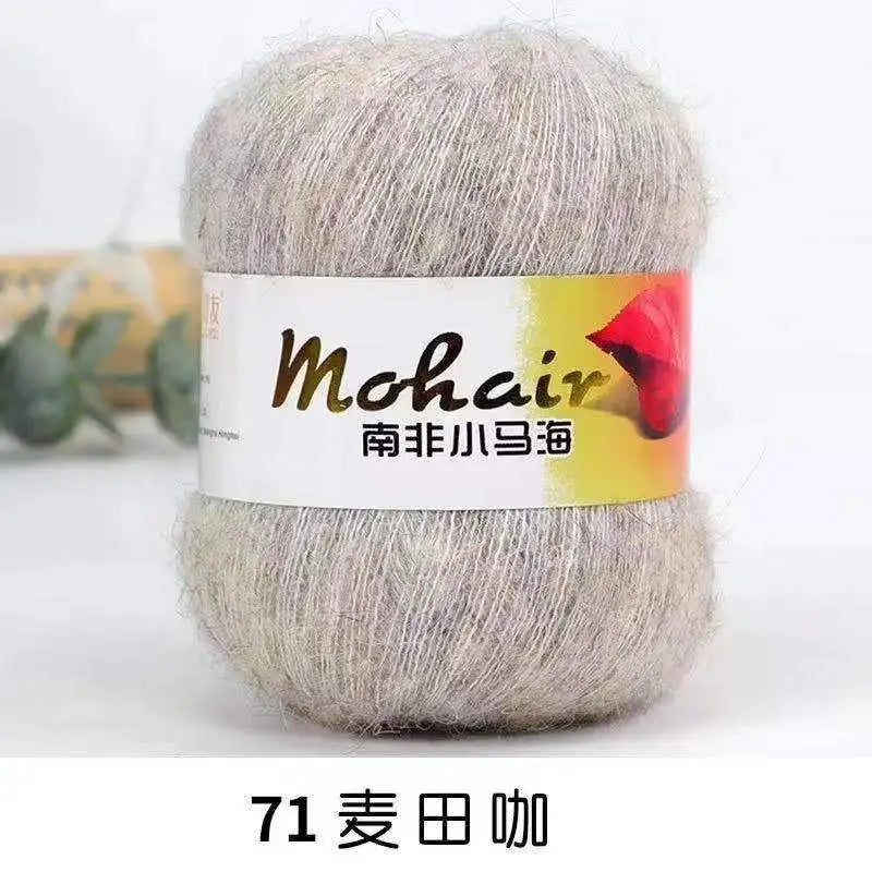 Fil de laine Mohair d'alpaga en peluche pour fil à tricoter, écharpe de pull 40 grammes/boule, fils épais de Lanas doux et chaud gonflés