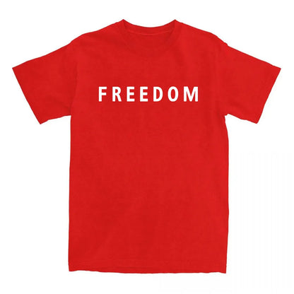 Freedom Charlie Kirk T-shirt Cotton Loose Casual Female/Male Tshirts Unisex Streetwear America American Fashion Women T Shirts