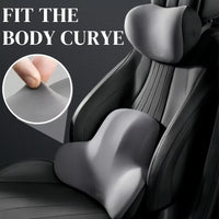 Oreiller cervical de voiture en mousse à mémoire de forme, protection du dossier de soutien lombaire, soulage la pression, appui-tête de voiture respirant, accessoires de voiture