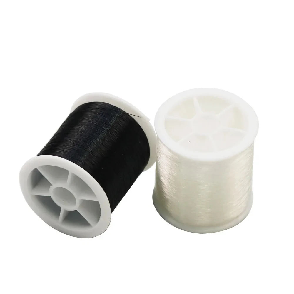 Fil Invisible en Nylon de 100M, fil inelastique pour Bracelet, cordon de bijoux, fil pour suspendre des ornements, passionnés de couture, 0.13mm