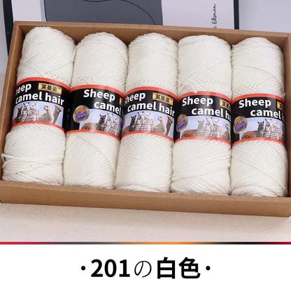 Fil de cachemire épais pour Crochet, tricot à la main, pull, écharpes, manteaux, chapeau, gants, bricolage, fil de laine d'alpaga doux et chaud, 500 g/ensemble
