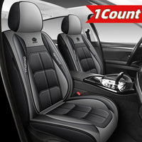 Housse de siège de voiture universelle en cuir PU de qualité supérieure, tapis de protection toutes saisons avec coussin souple, paquet complet, 1 pièce