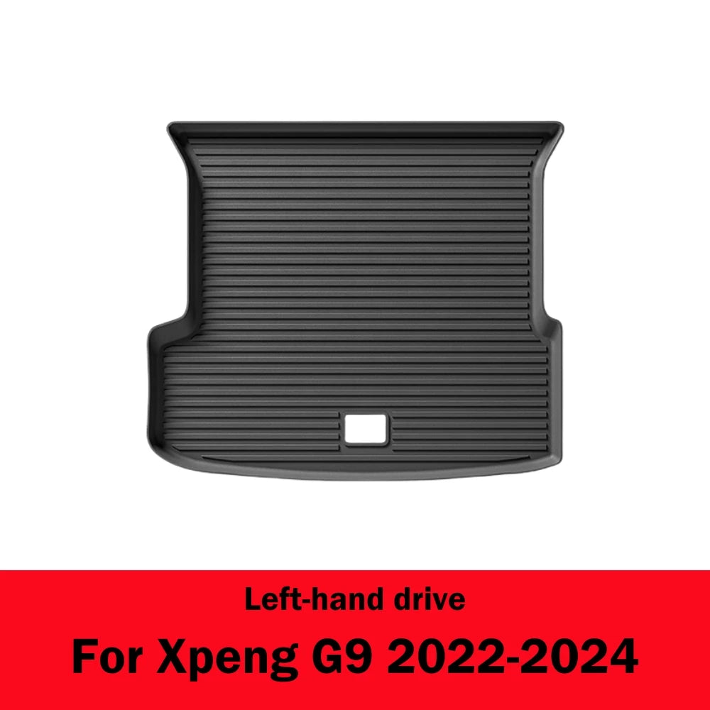 Tapis de sol 3D TPE pour Xpeng G9, tapis de coffre, doublure de cargaison, imperméable, inodore, toutes saisons, polymères, LHD, 2022-2024