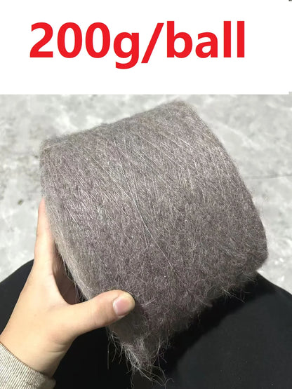 Laine tricotée à la main en forme de lapin Super douce, fil Mohair au Crochet chaud, acrylique, anti-boulochage, pour pull, écharpe, haute qualité, 500g, 1 pièce