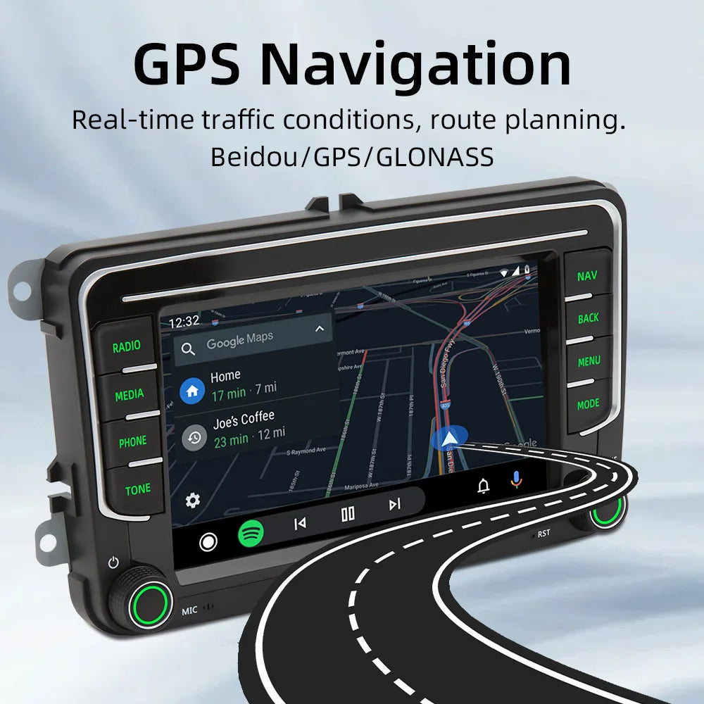 GEARELEC 2 Din lecteur multimédia de voiture Android 13 autoradio Carplay pour Volkswagen Skoda Octavia golf 5 6 touran passat polo Jetta