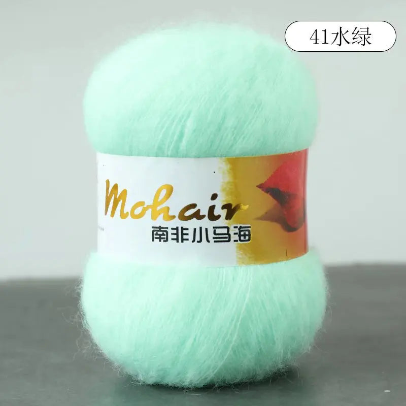 Fil de laine Mohair d'alpaga en peluche pour fil à tricoter, écharpe de pull 40 grammes/boule, fils épais de Lanas doux et chaud gonflés