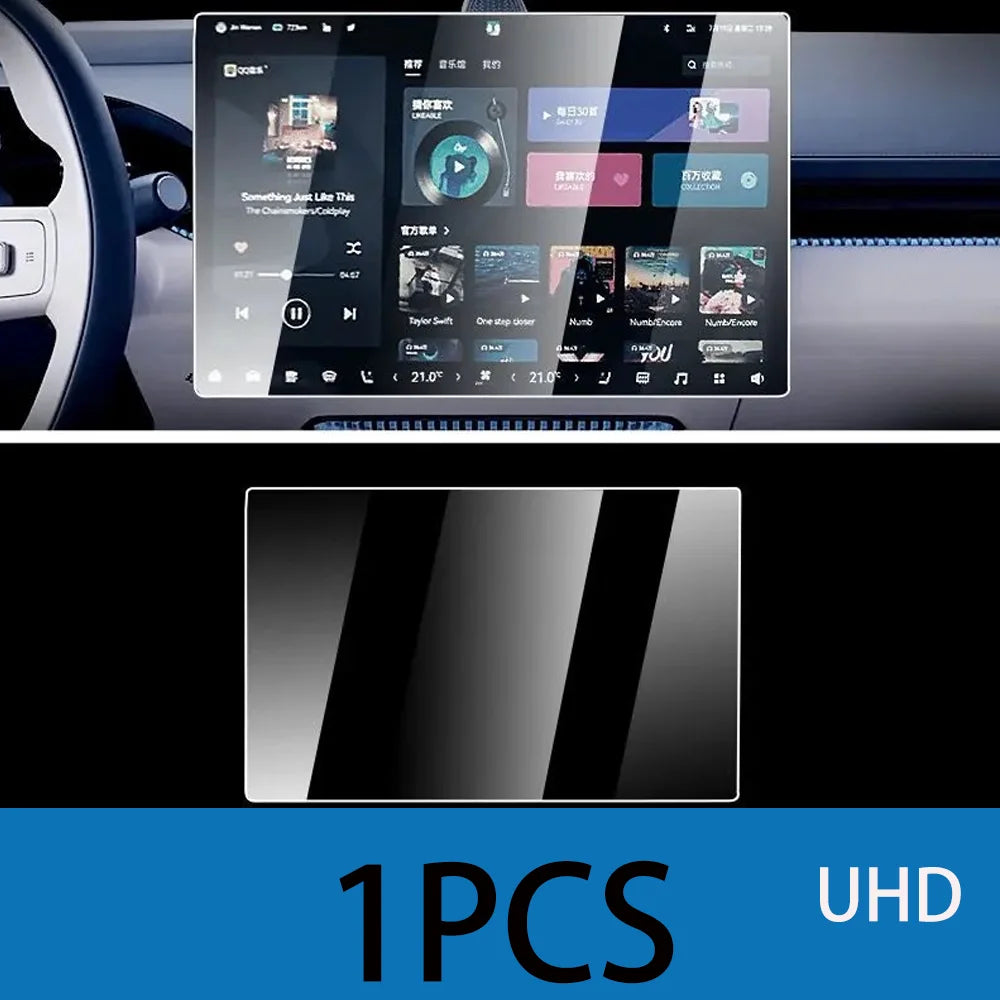 Pour Zeekr 7X 2024 2025 2026 Instrument de voiture Navigation arrière TV divertissement accoudoir protéger Film trempé accessoires intérieurs