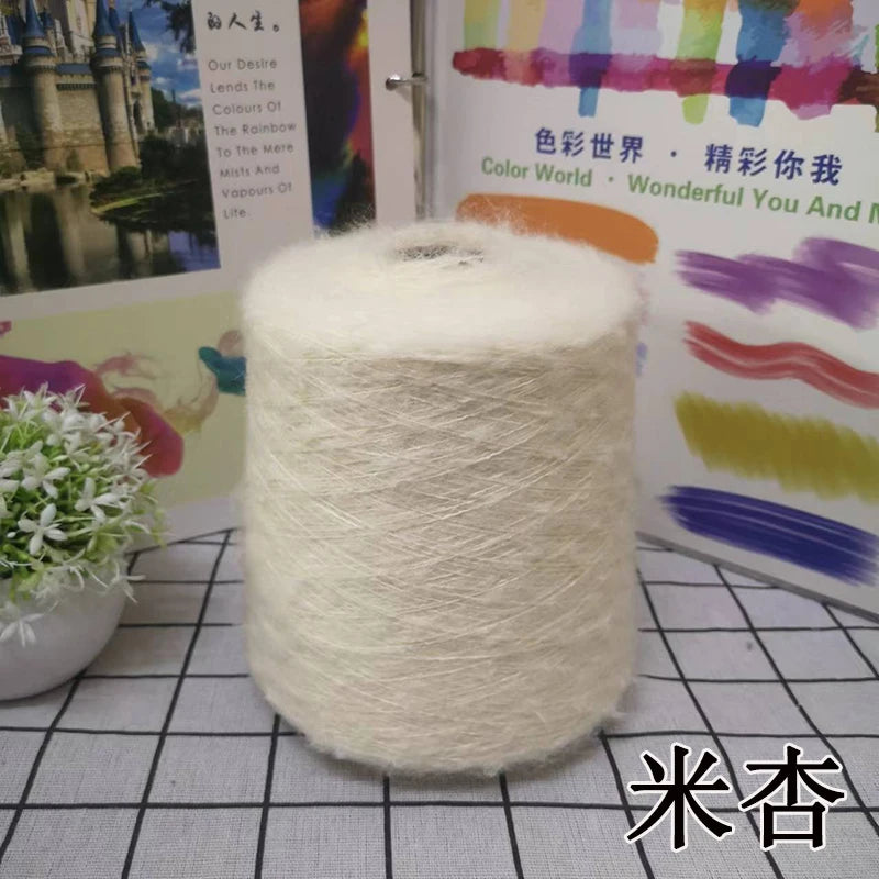 1 régiment de 500 grammes de laine Mohair ultra douce près du corps sans collant, foulards tricotés à la main, fil de pull