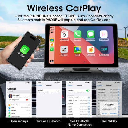 JMCQ 7/10 pouces Carplay voiture écran intelligent lecteur vidéo multimédia sans fil Carplay Android Auto autoradio pour Apple Android stéréo