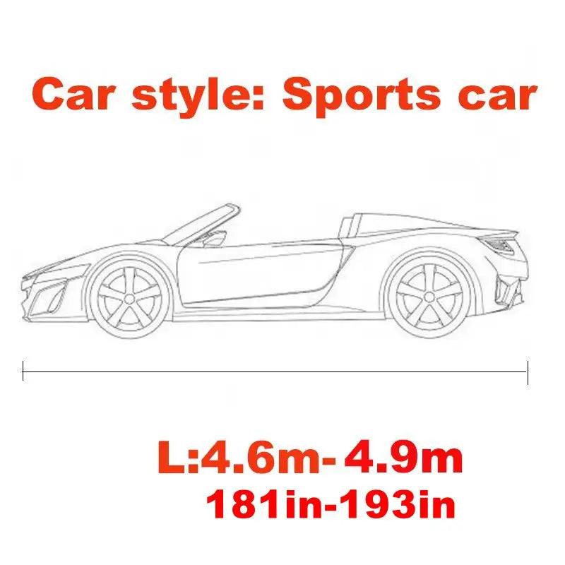 Housse de voiture extensible universelle, résistante au soleil, coupe-vent, anti-poussière, résistante aux rayures, Protection UV pour voiture de sport, berline, SUV, style de beauté
