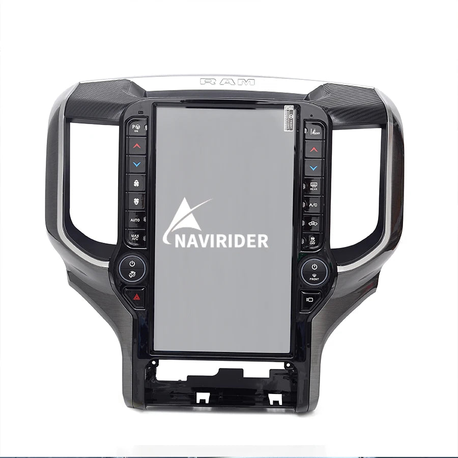 Autoradio Android 13 de 13.6 Pouces avec Écran Tactile et GPS, Lecteur Stéréo, Limitation Auto, Unité Centrale pour Dodge RAM 1500, 2500, 3500, 2019 - 2022