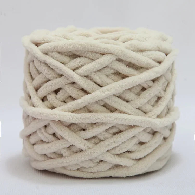 Fil à tricoter Chenille 100g/boule, ligne de bande de glace douce, fil de coton, fil de laine pour bricolage, écharpe à tricoter à la main, laine épaisse, vente en gros
