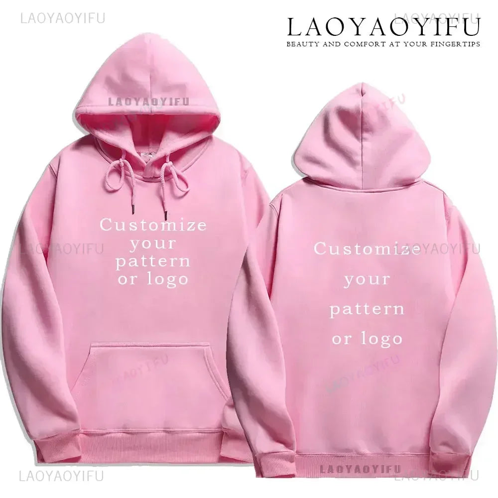Sweat à capuche personnalisé avec Logo personnalisé, sweat-shirt chauffant et confortable pour étudiant, texte imprimé personnalisé, bricolage, à la mode