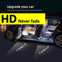2/4PSC Tesla lumière de bienvenue pour modèle Y 3 S X porte de voiture projecteur LED lumières de boue lumière de bienvenue Ultra-lumineuse