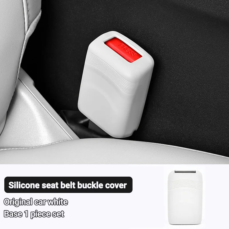 Housse de protection universelle pour prise de ceinture de sécurité de voiture, en Silicone, anti-rayures, étui de protection pour bouton
