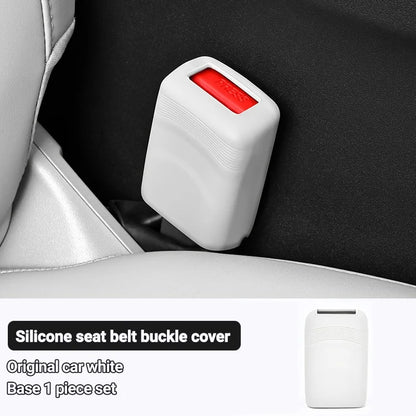 Housse de protection universelle pour prise de ceinture de sécurité de voiture, en Silicone, anti-rayures, étui de protection pour bouton