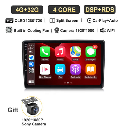 Autoradio Android 15 Carplay pour citroën C5 2 2008 2009 - 2017, lecteur multimédia GPS de Navigation, WiFi + 4G stéréo, vidéo DSP automatique BT