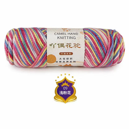 Fil de Barrage pour Ogo Tricot en Coton Mélangé, Peigné, Crochet Arc-en-ciel, DIY, Pull, Chapeau, 3mm, 100g