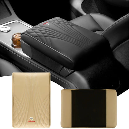 Coussin de protection pour accoudoir de voiture en cuir PU, mousse à mémoire de forme, pour console centrale, pour Nissan Nismo Qashqai, 1 pièce