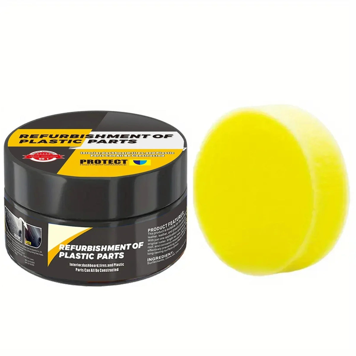 Pâte de réparation pour l'intérieur des voitures SL12, cire de polissage pour plastiques intérieurs et extérieurs, réparation des rayures, également adaptée aux pneus