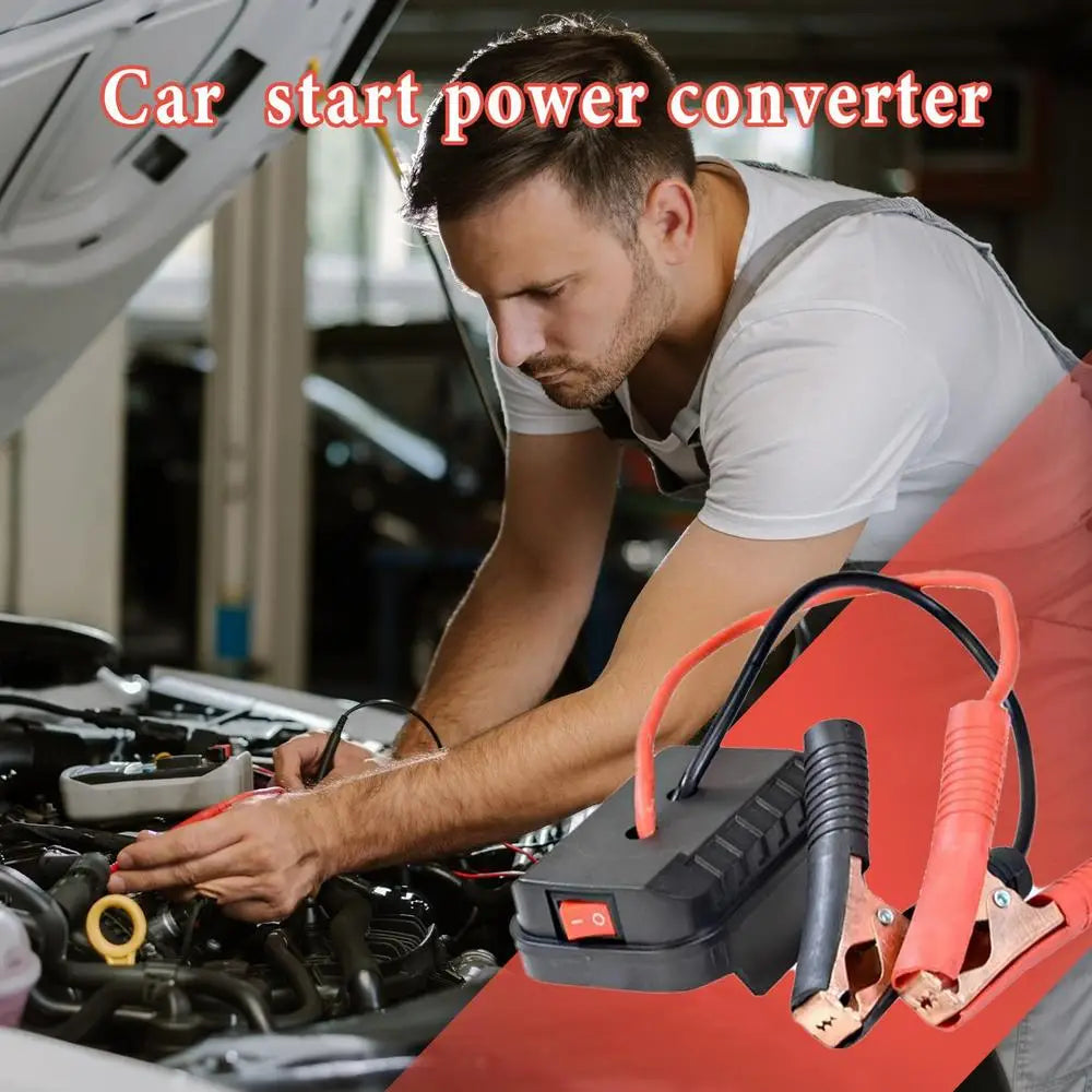 Démarreur de saut de batterie de voiture Portable, boîte de saut, convertisseur de batterie au Lithium, bloc d'alimentation Compact pour le démarrage de véhicule d'urgence
