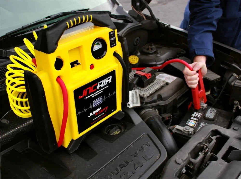 Démarreur de saut d'ampli de pointe 1700 avec compresseur d'air, propulseur de batterie de voiture Portable et gonfleur de pneus