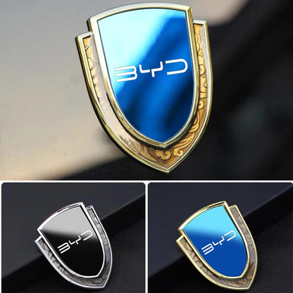 Autocollant de Badge d'emblème latéral de fenêtre de coffre de voiture en métal pour BYD Atto 3 Act 3 Tang F3 E6 Dmi Yuan plus Song plus ev f0 f3 Qin Pro