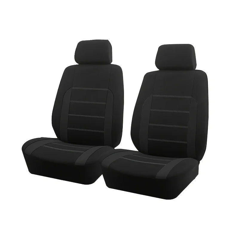 AUTO PLUS-Ensemble de Housses de Siège de Voiture Universelles en Polyester, Protection en Tissu Uni Bicolore, Accessoires Automobiles