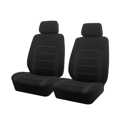 AUTO PLUS-Ensemble de Housses de Siège de Voiture Universelles en Polyester, Protection en Tissu Uni Bicolore, Accessoires Automobiles