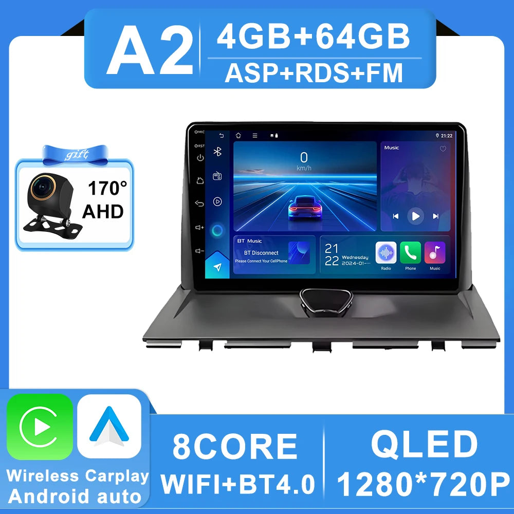 Autoradio Carplay pour Peugeot Expert 2 G9 pour citroën Jumpy pour Fiat Scudo pour Toyota Proace 2007-2017 Navigation GPS No 2din 4G