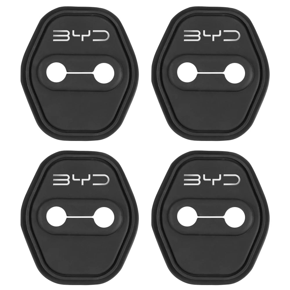 Couvercle de serrure de porte de voiture en Silicone, autocollant de protection pour BYD Atto 3 Yuan F3 E6 F0 G3 I3 Plus Ea1 Song Max Tang Dmi 2din, 2/4 pièces