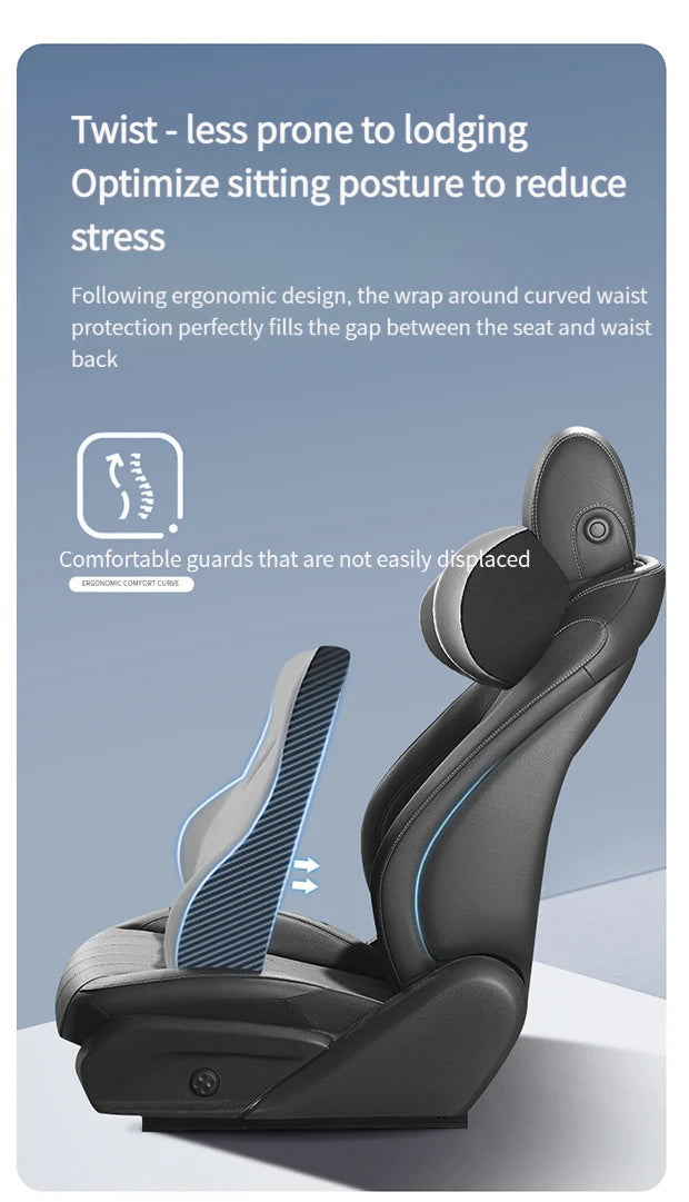 Appuie-tête de voiture, support lombaire, coussin de siège de voiture, coussin lombaire, oreiller chauffant électrique pour voiture, oreiller de protection du cou