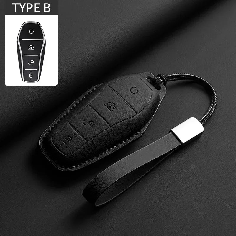 Étui de protection pour clé de voiture, support pour BYD Han Ev Tang Dm Qin PLUS Song Pro MAX Yuan DolDave E2, protecteur de clé automatique, accessoires de voiture