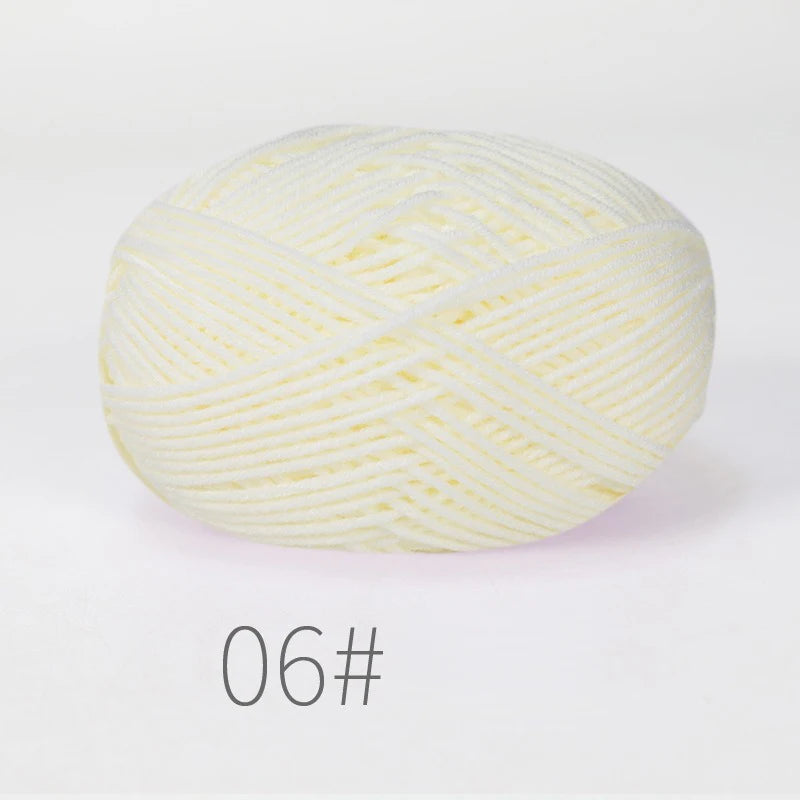 Nouveau 5 pièces 250g lait coton tricot laine fil couture teint Lanas pour Crochet artisanat pull chapeau poupées couture tricot outils
