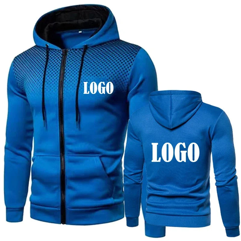 Nouvelle mode personnalisée hommes à capuche décontracté veste à glissière coton laine sweat à capuche chaud vêtements de sport de haute qualité Hip Hop vêtements de sport
