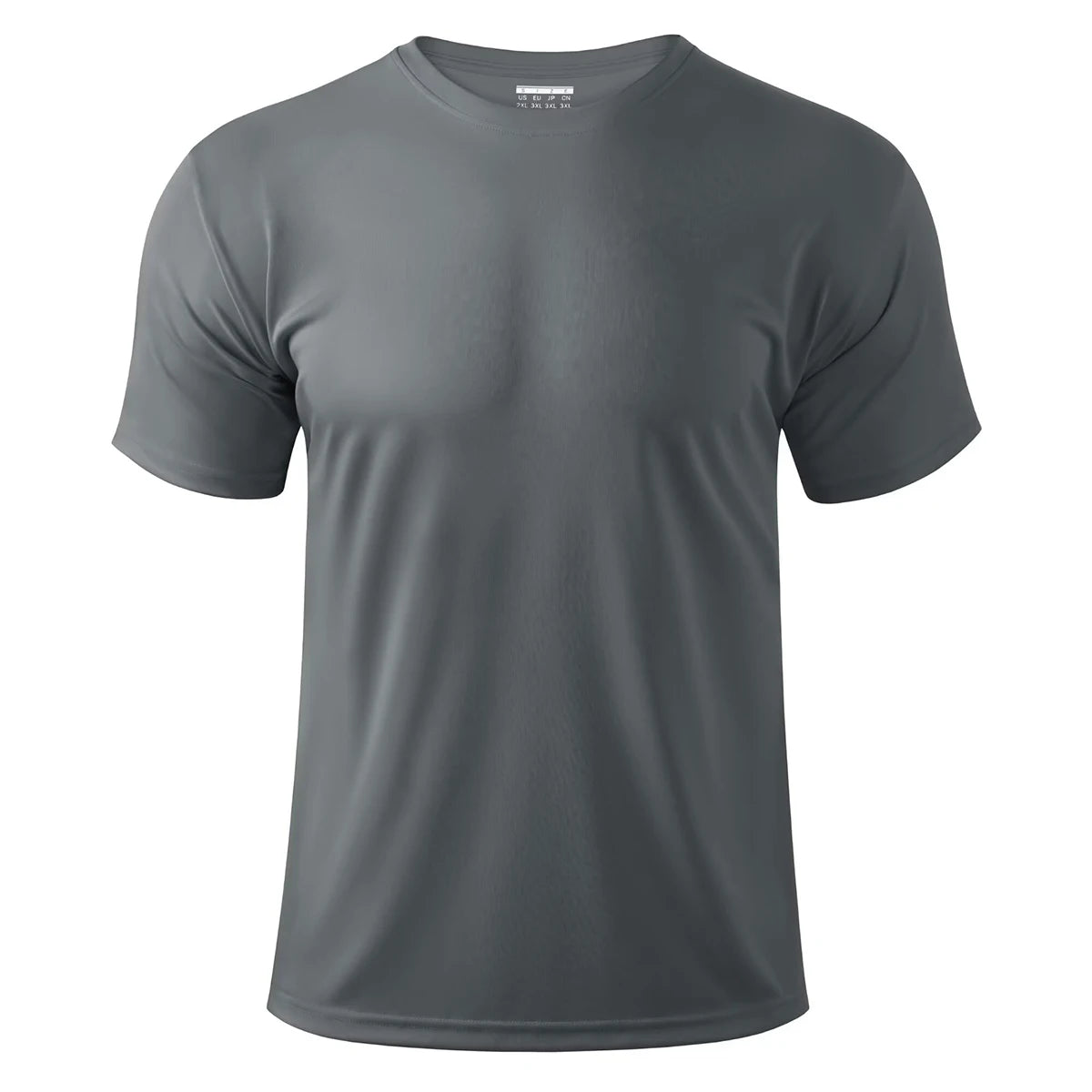 TACVASEN UPF 50 + UV chemise hommes col rond manches courtes basique été t-shirt style décontracté salle de sport Fitness course natation séchage rapide t-shirt hauts