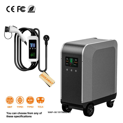 Mingze nouveau chargeur Mobile Portable 3072WH 5kWH 10KWH 20KWH 30KWH chargeur ca batterie externe de secours Mobile avec batterie pour voitures Ev