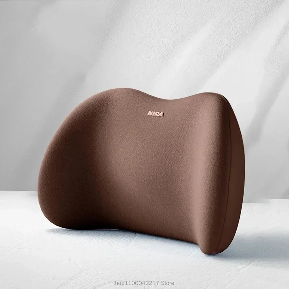 Coussin de siège auto universel toutes saisons, ergonomique, en mousse à mémoire de forme - coussin lombaire ou appui-tête ou ensemble