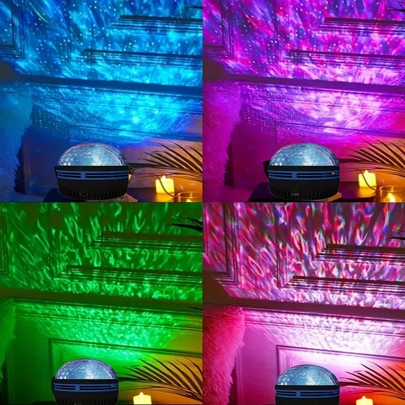 جهاز عرض النجوم المجرة Aurora، تأثيرات المسرح، إضاءة ليلية مع جهاز تحكم عن بعد USB، ضوء سماء LED لغرفة النوم، هدية عيد الميلاد وعيد الميلاد للأطفال