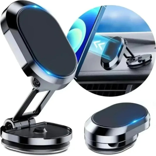 Support de téléphone magnétique universel pour voiture 360 °   Support de smartphone GPS rotatif pour Masafe iPhone 16-12 Samsung Xiaomi N52 support magnétique