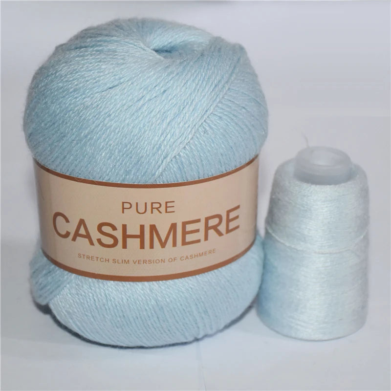 Fil de cachemire pour un crochet 3 plis peigné pur mongol chaud doux tissage flou tricot fil à main en cachemire 5 pièces