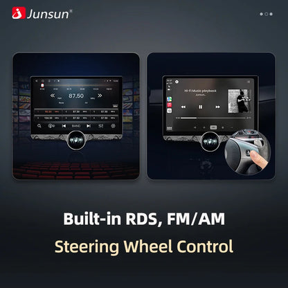 Junsun 11.5 "2K écran tactile sans fil CarPlay pour Apple autoradio universelle Android Auto multimédia systèmes intelligents FM AM